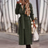 Solid color belt classic long Nizi coat coat - ROUTINE FASHION