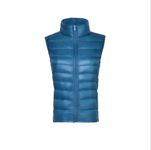 Stand-up Collar Lightweight Down Jacket Women's Vest - ROUTINE FASHION