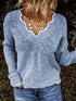 V-neck knitted jumper - ROUTINE FASHION