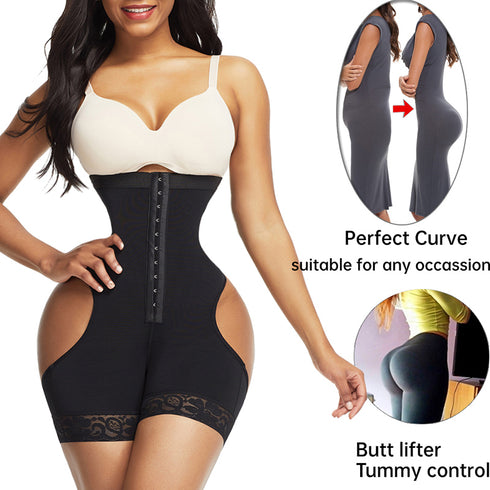 Women Shapewear High Waist Butt Lifter Tummy Control Underwear Workout Waist Trainer Corset - ROUTINE FASHION