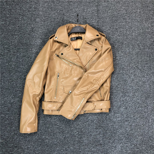 Women's leather jacket - ROUTINE FASHION