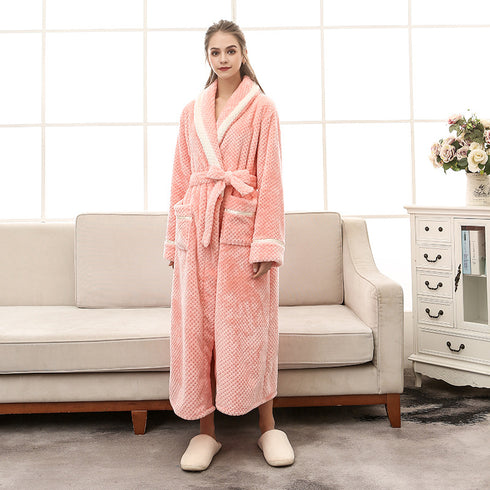 Women Pajamas Couple Gown Bathrobe Winter Robe - ROUTINE FASHION