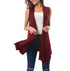 New Women's Sleeveless Draped Cardigan Cardigan Vest Asymmetrical Hem Cardigan Jacket - ROUTINE FASHION