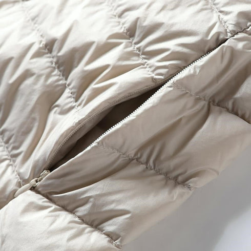 Hooded Down Vest Women's Sports Lightweight Mid-length Waistcoat Down Jacket - ROUTINE FASHION