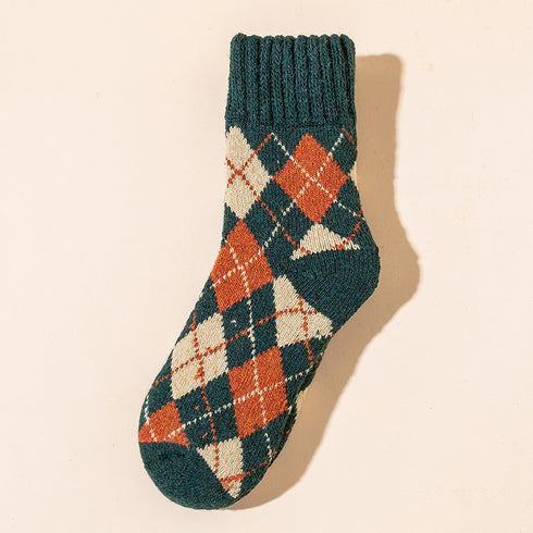 Fashion Diamond Super Thick Wool Socks For Women - ROUTINE FASHION