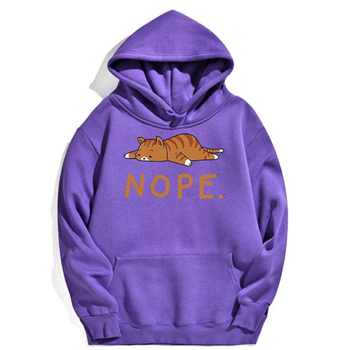 Fashion Men And Women Cat Printed Hoodie - ROUTINE FASHION