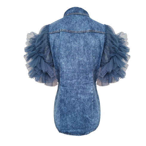 Frayed denim jacket women - ROUTINE FASHION