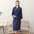 Women's Thin Couple's Nightgown Three Quarter Sleeve Bathrobe - ROUTINE FASHION