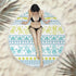 Fringed beach towel round bath towel beach towel - ROUTINE FASHION