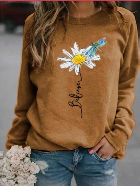 Floral print long sleeve jumper - ROUTINE FASHION