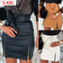 High-cut leather skirt - ROUTINE FASHION