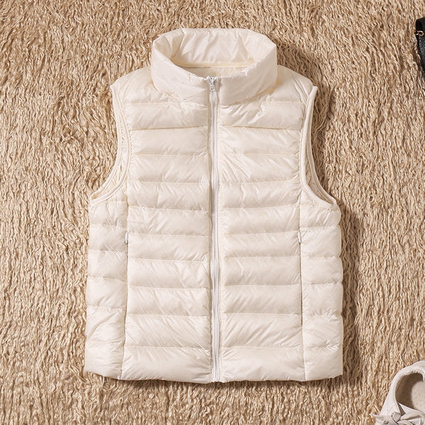 Lightweight down jacket women's Vest Short Size Large - ROUTINE FASHION