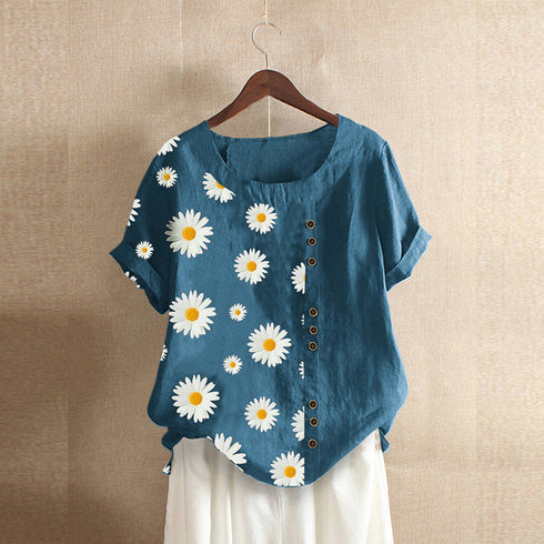 Linen Blouse Shirt - ROUTINE FASHION