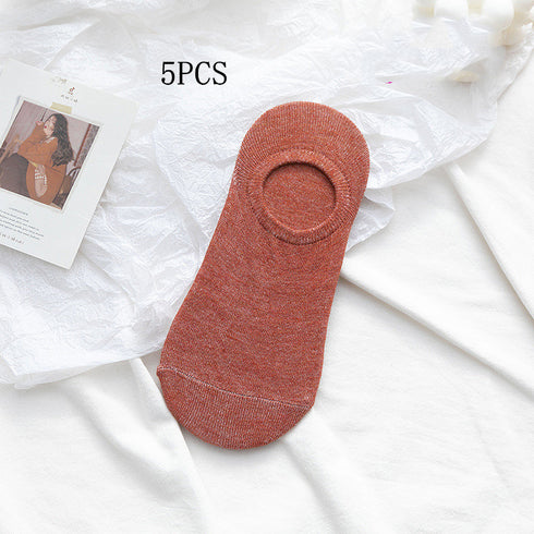 Socks Men And Women Solid Color Boat Socks Spring Invisible Socks Socks Socks Net Red Men'S Socks - ROUTINE FASHION