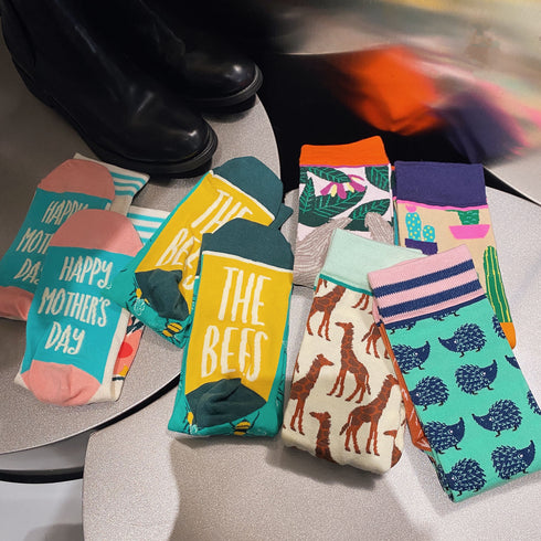 Sydney life illustration socks cotton socks women - ROUTINE FASHION