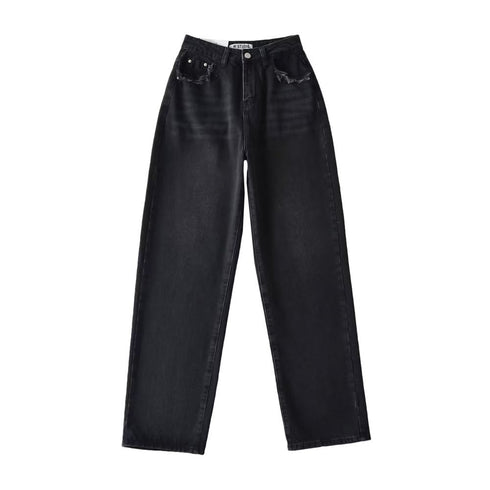 Women's High-waisted Straight Jeans - ROUTINE FASHION