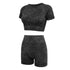 Fashion Simple Women's Yoga Shorts Short Sleeve Suit - ROUTINE FASHION