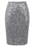 Women's Sequined High Waist Skinny Bling Mini Skirt For Women - ROUTINE FASHION