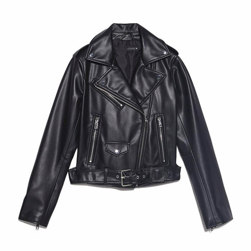 Women's leather jacket - ROUTINE FASHION