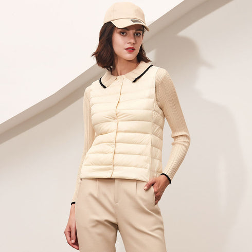 New women's lightweight down vest - ROUTINE FASHION