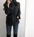 Women's Autumn And Winter Black Jacket Padded Thick Slim Coat - ROUTINE FASHION