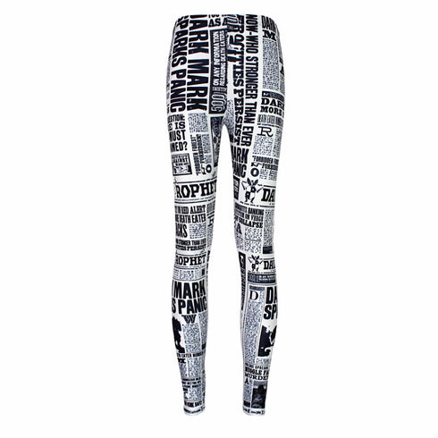 Digital printing leggings tights nine pants women - ROUTINE FASHION