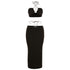 Women's Neckline Slim Wrap Skirt Suit - ROUTINE FASHION
