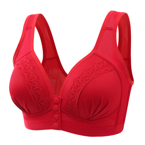Bras For Women Front Closure Button Bra Wireless Bralette Push Up Brassiere Bra Tube Top Vest Underwear - ROUTINE FASHION