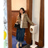 Lambswool Fashion Leather Coat Patchwork Short Section Women - ROUTINE FASHION