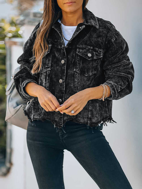 Fashion Baseball Jersey Retro Coat Women - ROUTINE FASHION