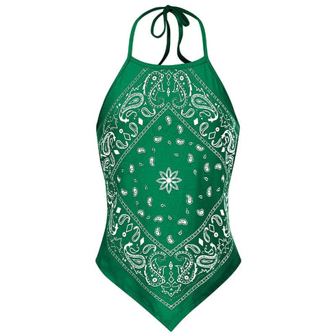 European And American Round Neck Print Undershirt Top - ROUTINE FASHION