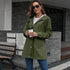 Women's Mid Length Waterproof Windbreaker Jacket Coat Top - ROUTINE FASHION