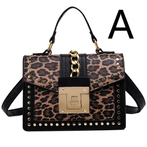 Leopard Print Small Square Bag Printed Lady Shoulder Bag Messenger Bag - ROUTINE FASHION