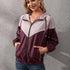 Outdoor Leisure Color Matching Hooded Waterproof Jacket - ROUTINE FASHION