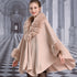 Women's Rex Rabbit Fur Shawl Cape - ROUTINE FASHION