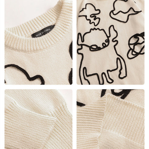 Harajuku Style Jumper Couple Tops - ROUTINE FASHION