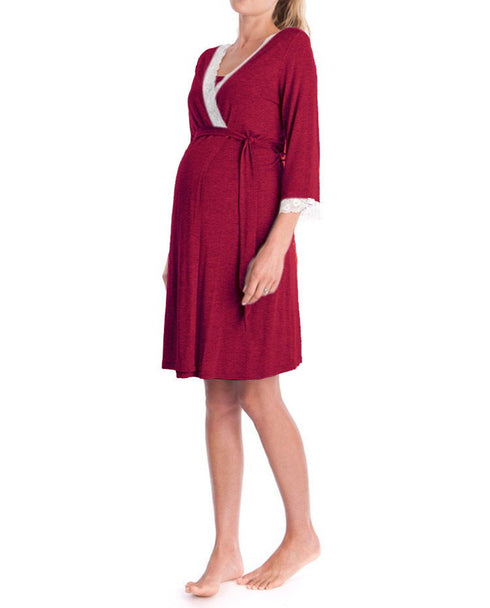 Pregnant Women Nightdress Maternity Sleepwear - ROUTINE FASHION