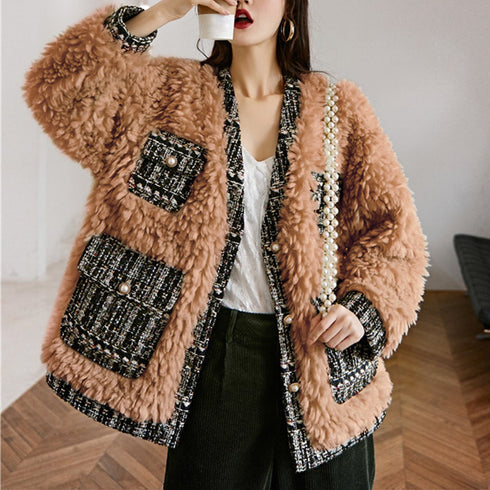 Lamb wool short coat - ROUTINE FASHION