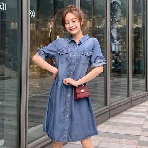denim dress - ROUTINE FASHION