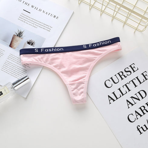 Women's cotton thong panties - ROUTINE FASHION