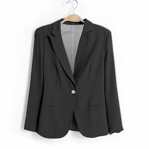 Office Ladies Black Formal Blazer Women Work Suit - ROUTINE FASHION