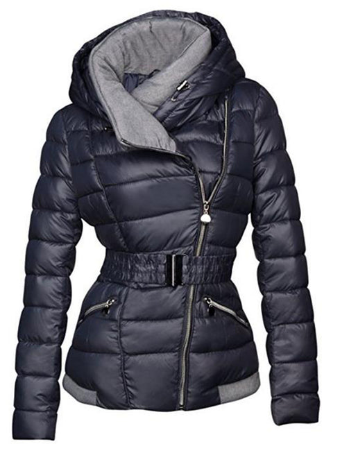 Cold-proof Hand Stuffed Cotton Waterproof Thick Fashion Jacket - ROUTINE FASHION