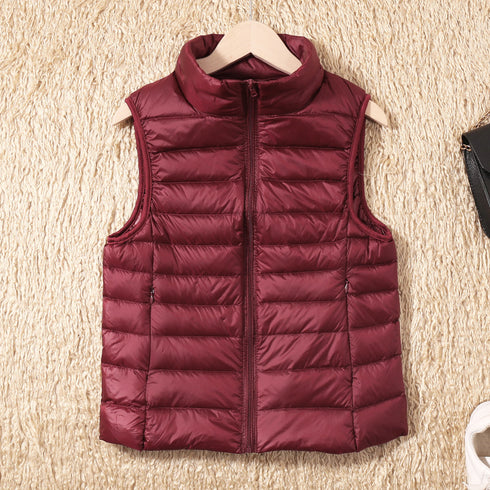 Lightweight down jacket women's Vest Short Size Large - ROUTINE FASHION