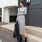 Women's sweater knitted dress - ROUTINE FASHION
