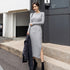 Women's sweater knitted dress - ROUTINE FASHION
