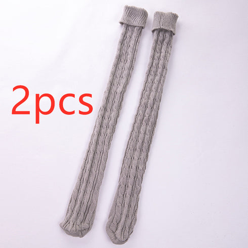 Long tube over the knee pile of socks - ROUTINE FASHION