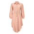 Women's Fashion Temperament Mid-length Shirt Dress - ROUTINE FASHION