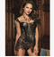 European and American classic PU fashion corsets AliExpress foreign trade source lace hollow corset - ROUTINE FASHION