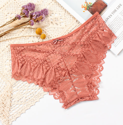 Lace Bow Knot Crossover Women's Briefs - ROUTINE FASHION