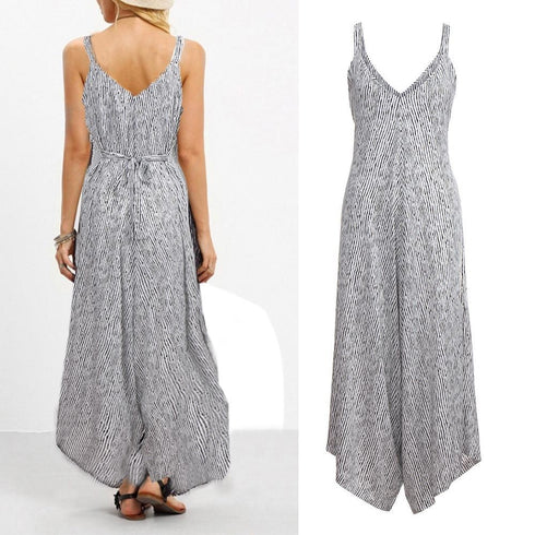 Women's Loose Suspender Loose Jumpsuit - ROUTINE FASHION